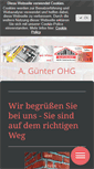 Mobile Screenshot of guenter-ohg.de