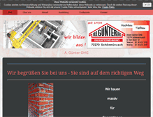 Tablet Screenshot of guenter-ohg.de